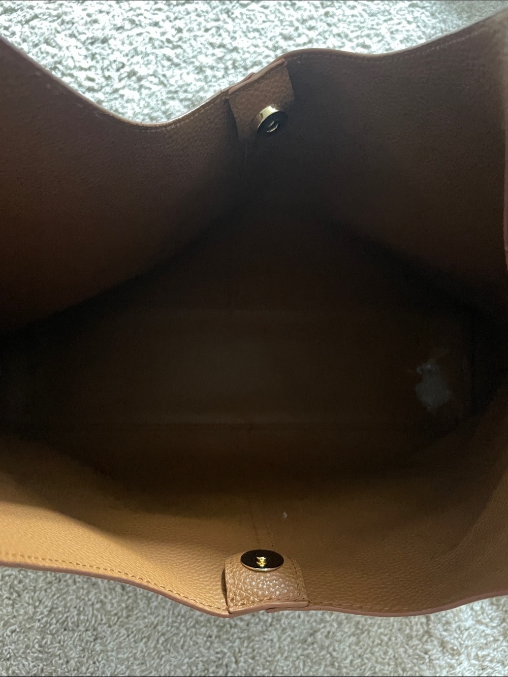 Suede Hobo Shoulder Bag in Chestnut Brown - Picture 3 of 5